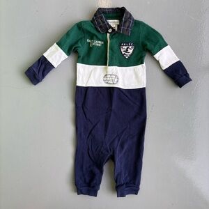 Ralph Lauren Kids One Piece in Green, Navy, and White